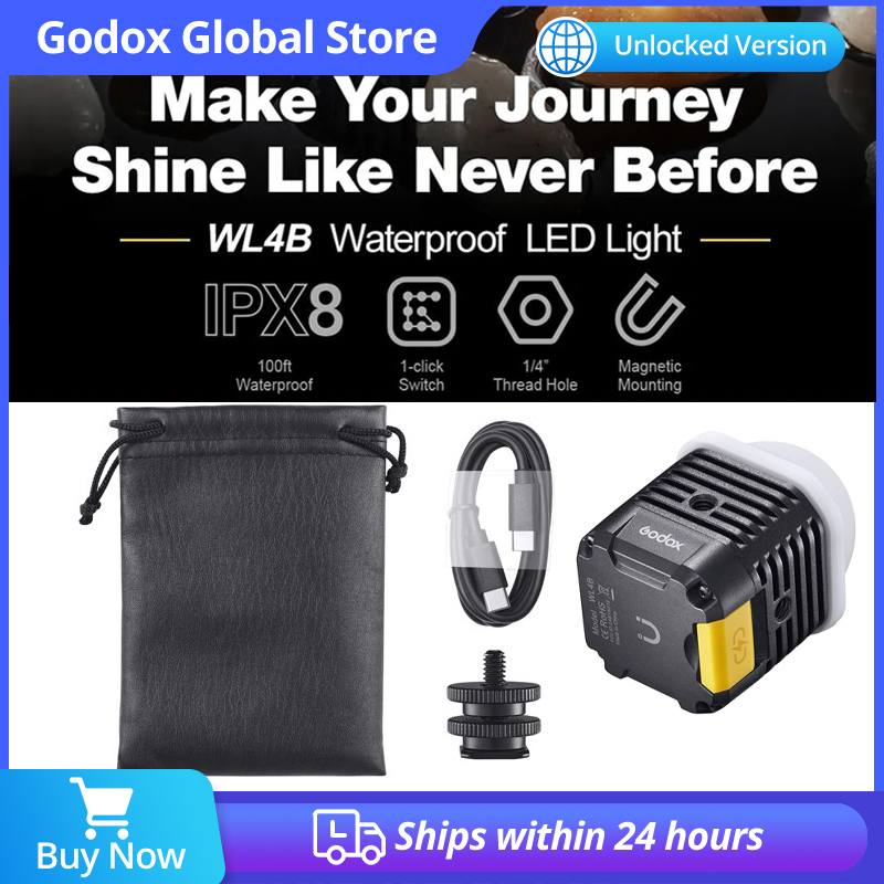 Photography Mobile Lighting - Godox WL4B 5600K 방수 LED 조명