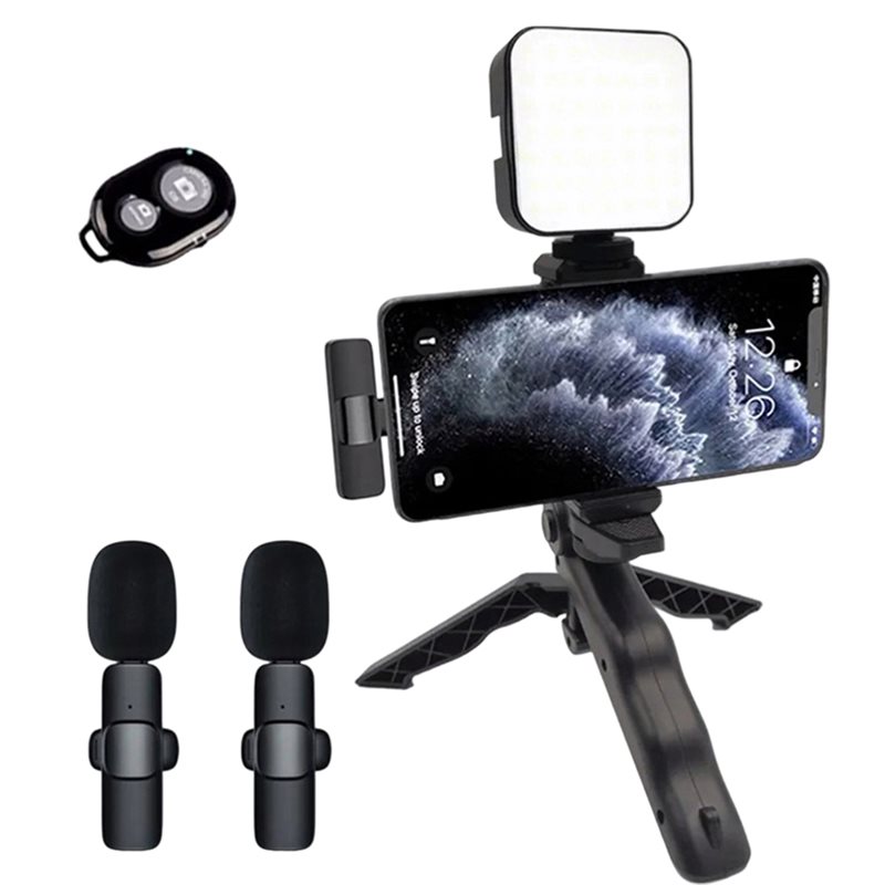 B29C-휴대용 스마트폰 비디오 키트, 마이크, LED - Photography Lighting Kit Portable 리뷰 및 가격