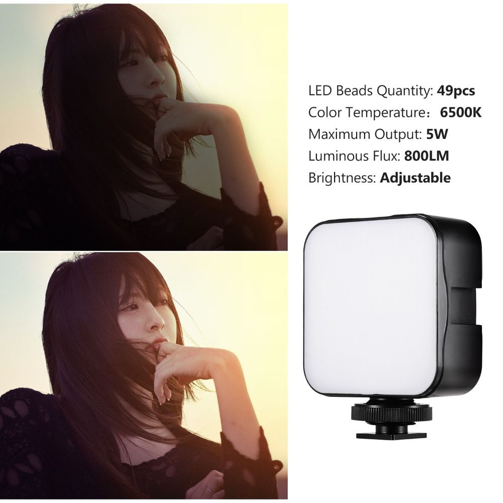 휴대폰 사진 촬영용 5W LED 비디오 조명, 밝기 조 - Photography Lighting Brands 리뷰 및 가격
