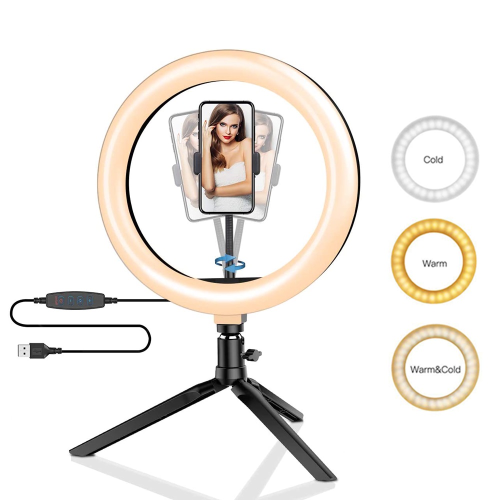 26cm 10 인치 Led 링 Selfie 빛 디 밍이 - Photography Lighting Game 리뷰 및 가격