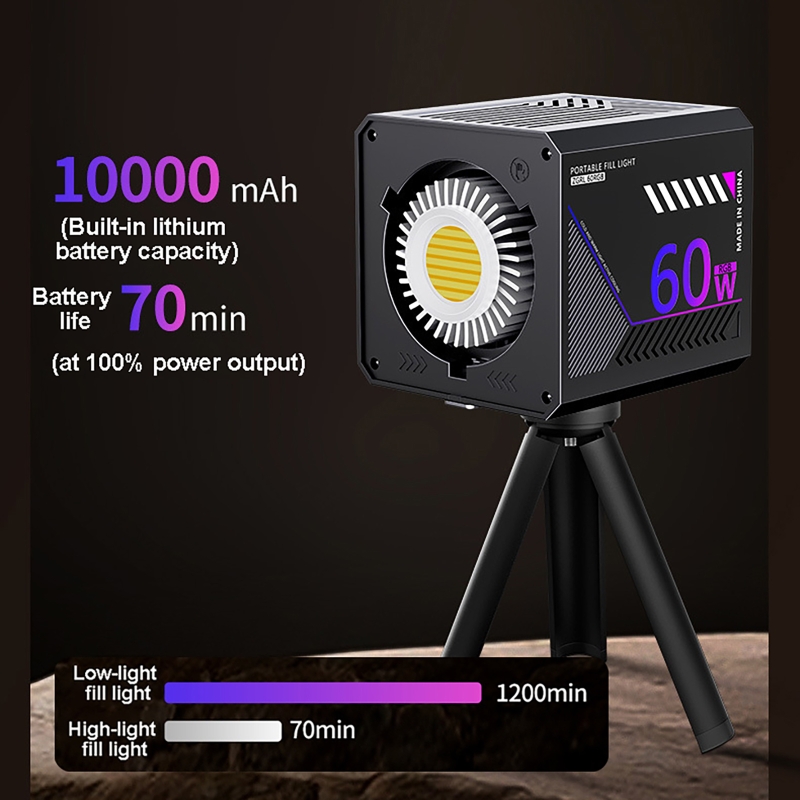 60W RGB 비디오 라이트 휴대용 LED 사진 스튜디 - Photography Lighting Meter 리뷰 및 가격